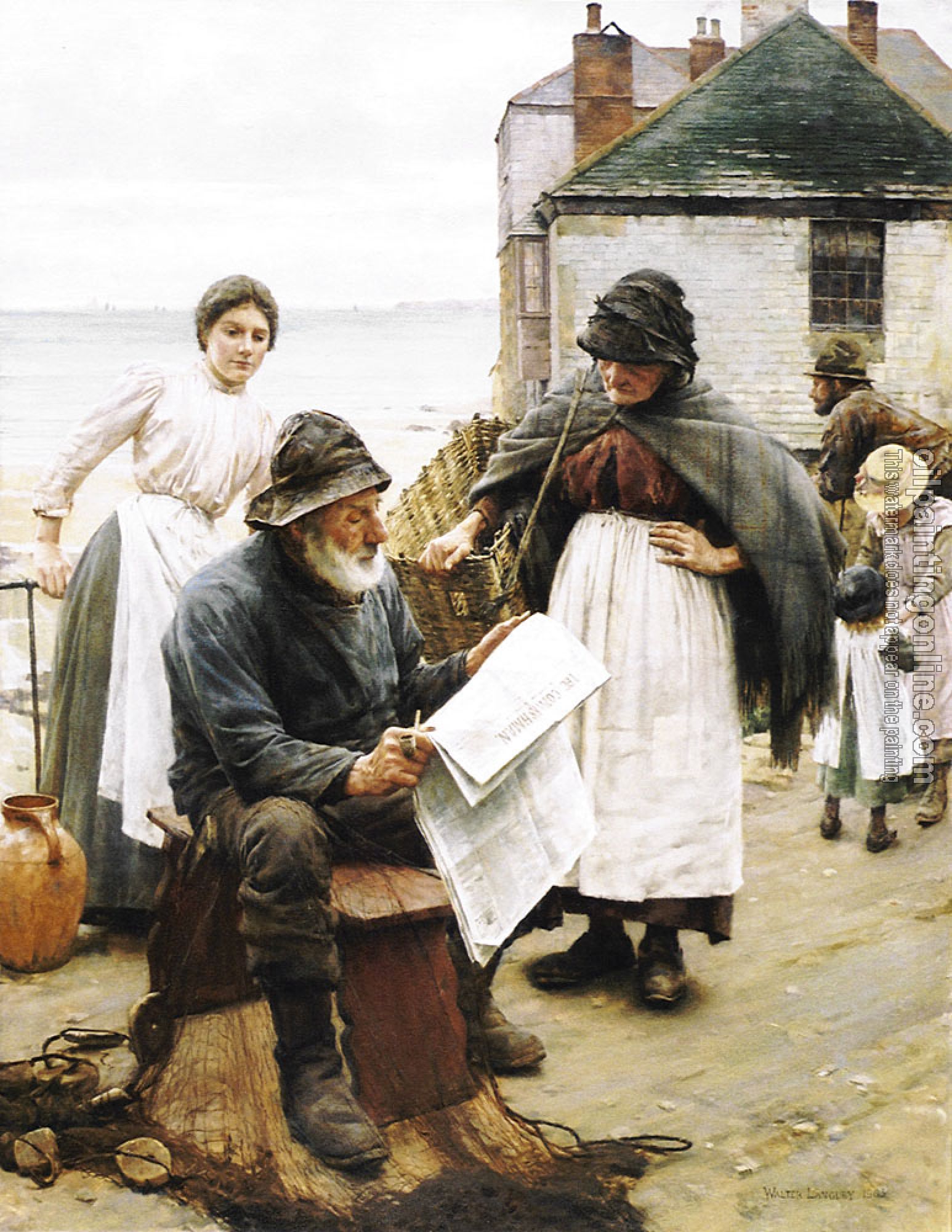 Walter Langley - When the Boats are Away